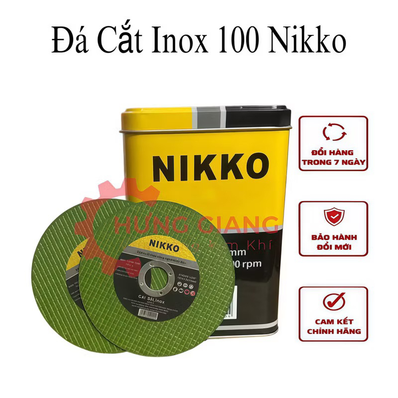 10 Viên Đá cắt sắt Inox 100 chuyên cắt kim loại, ĐÁ CẮT AN TOÀN