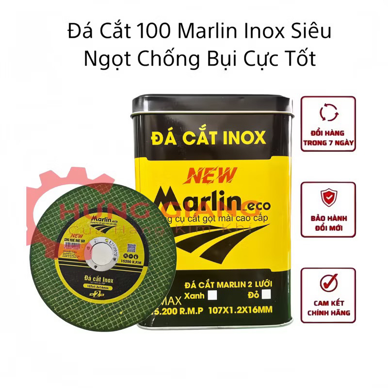 10 Viên Đá cắt sắt Inox 100 chuyên cắt kim loại, ĐÁ CẮT AN TOÀN