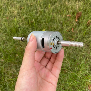 Motor cho quạt tích điện 9v quạt năng lượng mặt trời gắn 2 đầu trục gắn quạt và đầu gắn tút năng