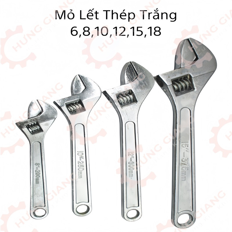 Mỏ Lết Đa Năng Chất Liệu Thép Carbon CỠ 8,10,12,14,15,18 inch LOẠI ĐẸP