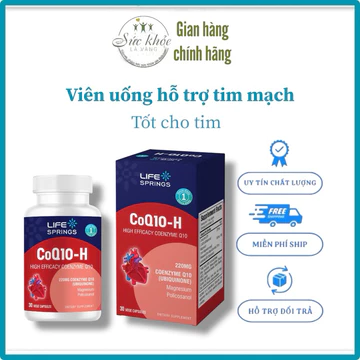Viên uống hỗ trợ tốt cho tim mạch CoQ10-H ,Hỗ trợ chống oxy hoá, giảm nguy cơ xơ vữa động mạch