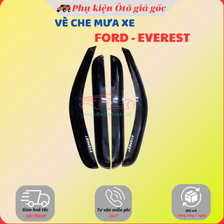 Vè che mưa xe Ford Everest 2005 - 2011, 2012, 2013, 2014, 2015 nhựa đen thái cao cấp, dày dặn, sáng bóng