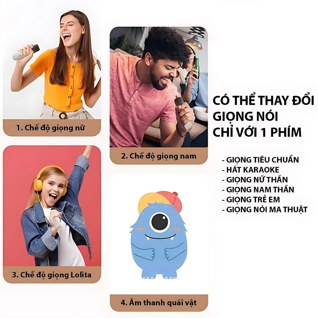 Loa Karaoke Mini K12 Có 2 Micrô Không Dây, Loa Wirrless Di Động Có Đèn Tiệc Quà Tặng Sinh Nhật 2GOOD