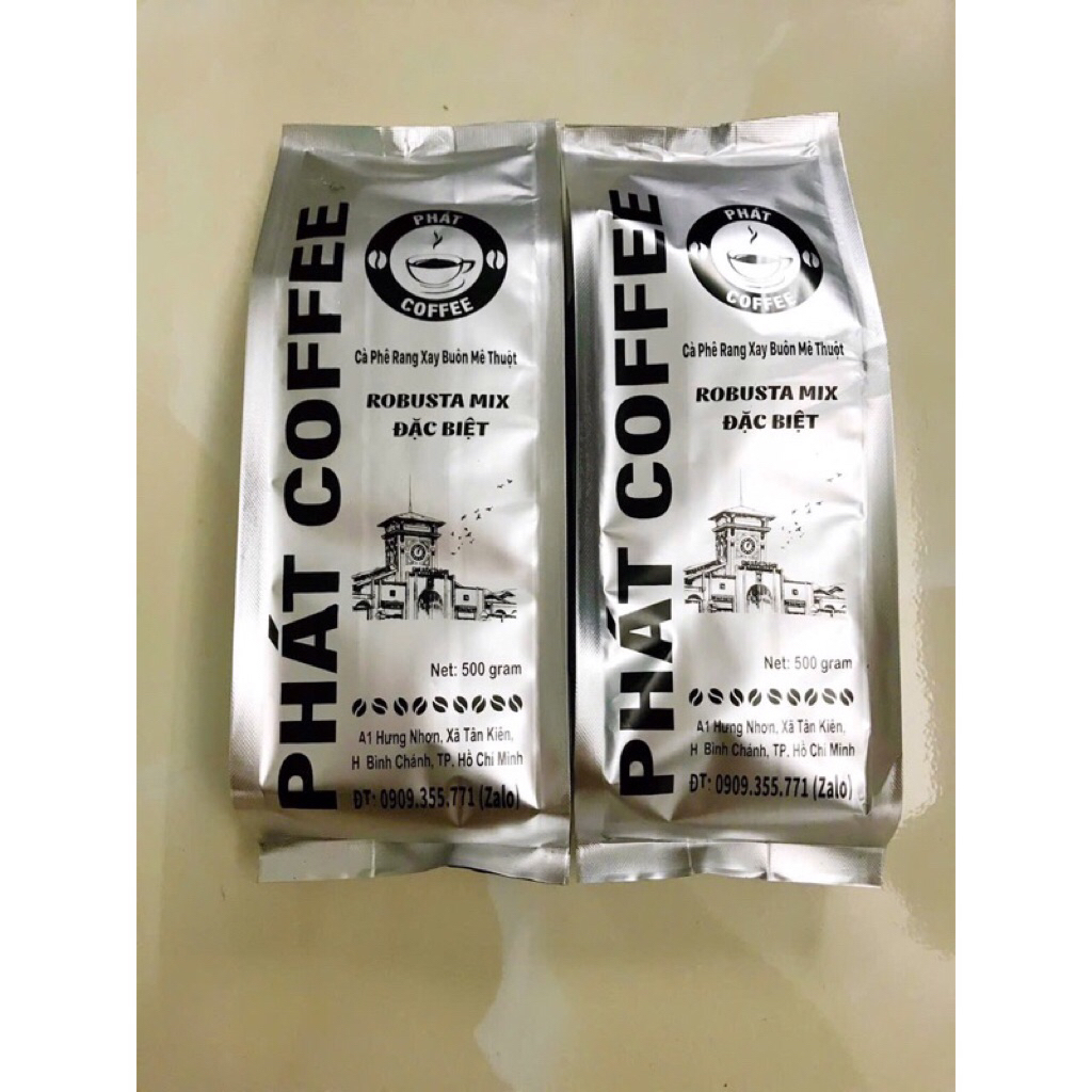 1kg Cà phê bột pha phin PHÁT COFFEE Robusta Mix Đặc Biệt thơm ngon đậm đà sánh béo