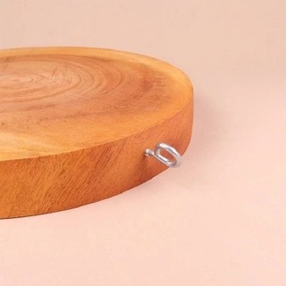Thớt gỗ tự nhiên tròn dày nhiều size lớn 33cm đến 44cm