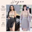 HT443 Set váy ngủ và áo choàng sexy xẻ hông có GỌNG sang chảnh gợi cảm HT443 (141+202)
