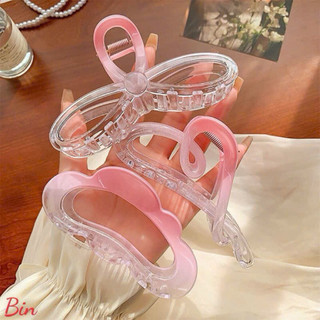 Sét 5 kẹp tóc ngọc trong suốt màu hồng nhẹ nhàng 🌸🌸🌸