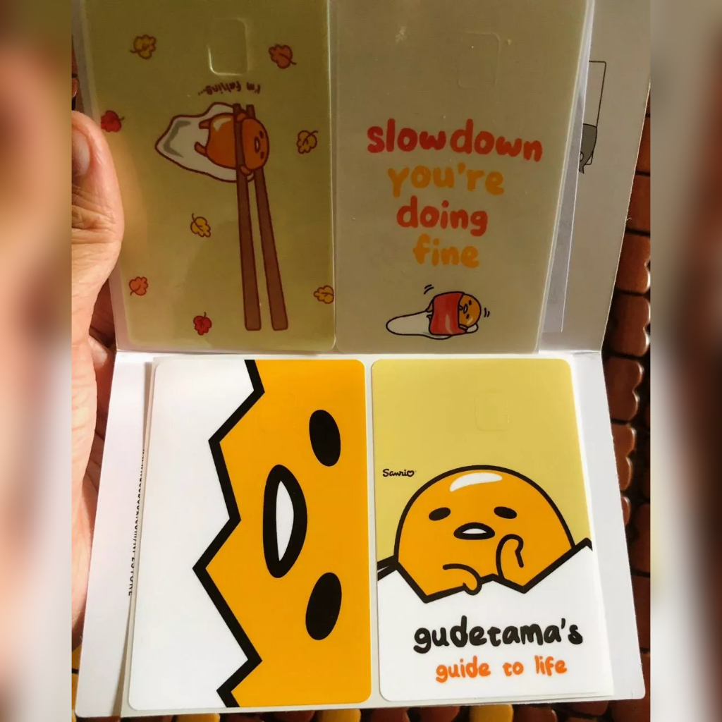 Miếng Dán Trang Trí TRỨNG LƯỜI GUDETAMA - Sticker Thẻ ATM (Thẻ Chung Cư, Thẻ Xe, Debit, Credit) NF2