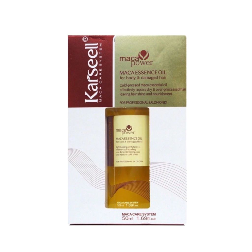 Tinh Dầu Dưỡng Tóc KARSEELL Maca Essence Oil 50ml | Dưỡng Tóc Mềm Mượt, Bóng Khỏe, Không Bết Tóc