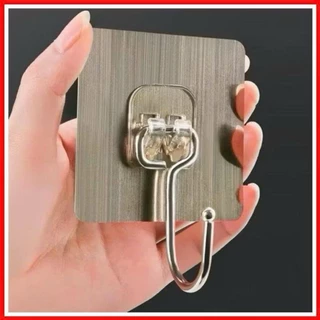 [COMBO50-SHIP HOẢ TỐC]Móc dán tường Nhôm Inox chịu lực nặng , tiện dụng cho gia đình và phòng trọ .