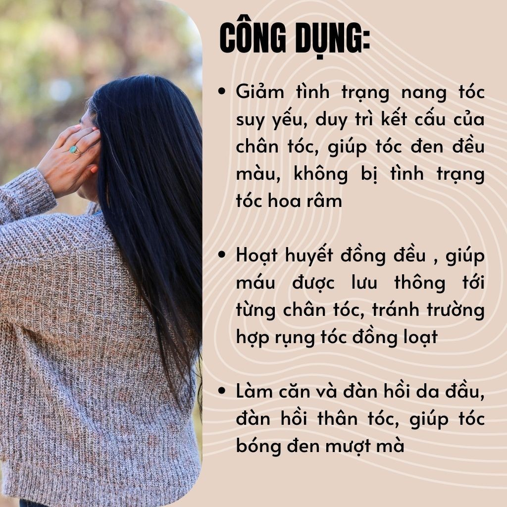 [Hà Thủ Ô] Trà Mọc Tóc, Đen Tóc - Bội Lan Đường - Túi 50 lọc