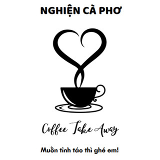 Sét 50 tem giấy dán ly cà phê, trà sữa có tên quán, có sẵn keo kích thước 7x4cm
