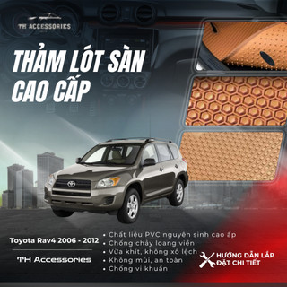 Thảm lót sàn ô tô Diamond Toyota Rav4   chất liệu PVC cao cấp chống trượt chống nước