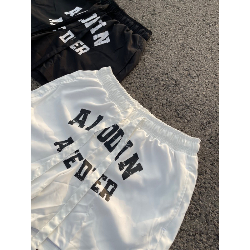 [DEAL MỞ BÁN] ALODIN.atedier | Quần short ALODIN Dù Lì In Lụa cao cấp 2 lớp lót lưới form trên gối  Nam Nữ S2 Menswear