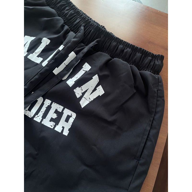 [DEAL MỞ BÁN] ALODIN.atedier | Quần short ALODIN Dù Lì In Lụa cao cấp 2 lớp lót lưới form trên gối  Nam Nữ S2 Menswear