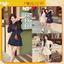Set đồ nữ, Set áo croptop cổ tròn tay ngắn buộc eo kèm chấn váy chữ A có chun sau Hoadanbistore