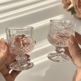 set 6 ly uống rượu 50ml có chân đế phong cách hiện đại. ly rượu thủy tinh pha lê