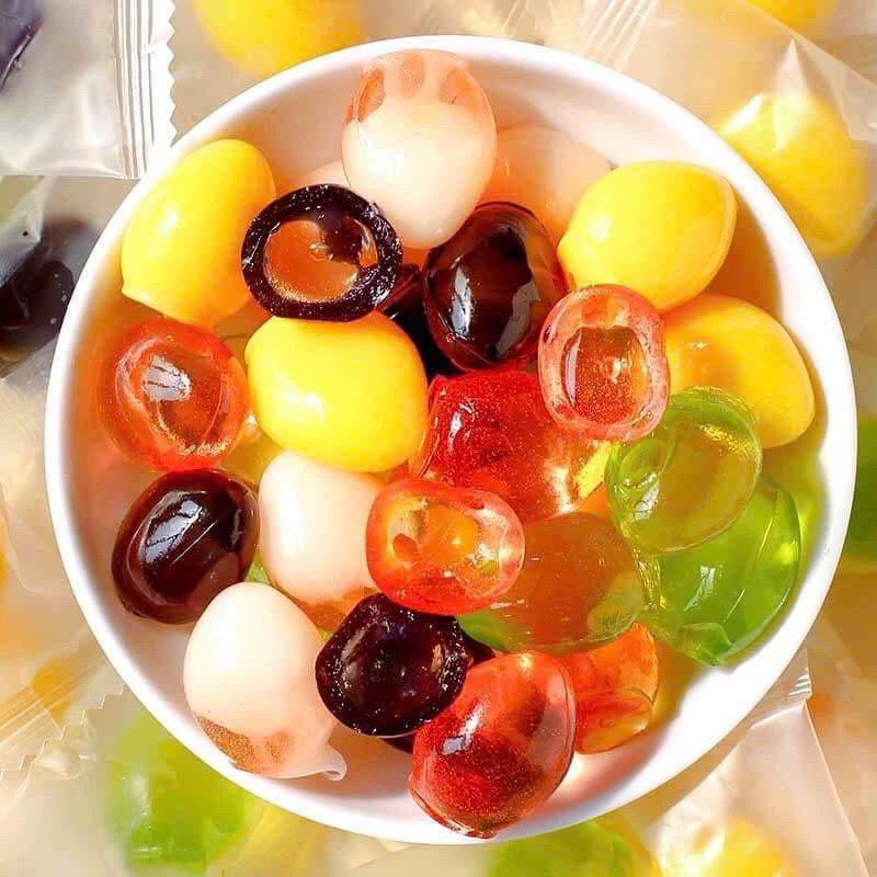 (Sỉ 1kg) Kẹo Bóc Vỏ Trái Cây Mix Vị, Kẹo Dẻo Bóc Vỏ Giá Rẻ