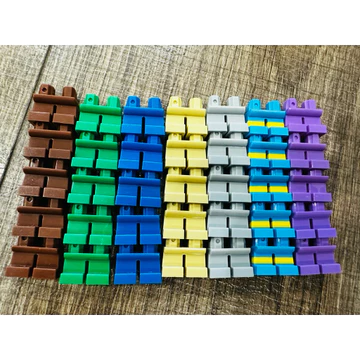 Phụ kiện LEGO chân ngắn nhiều màu – Chính hãng LEGO, tương thích minifigure