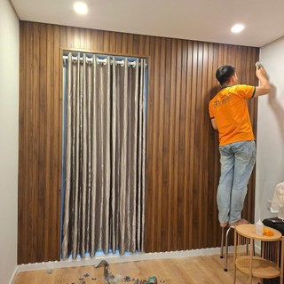 Tấm ốp tường 4 sóng thấp dài 2m9 vận chuyển cắt đôi 1m45