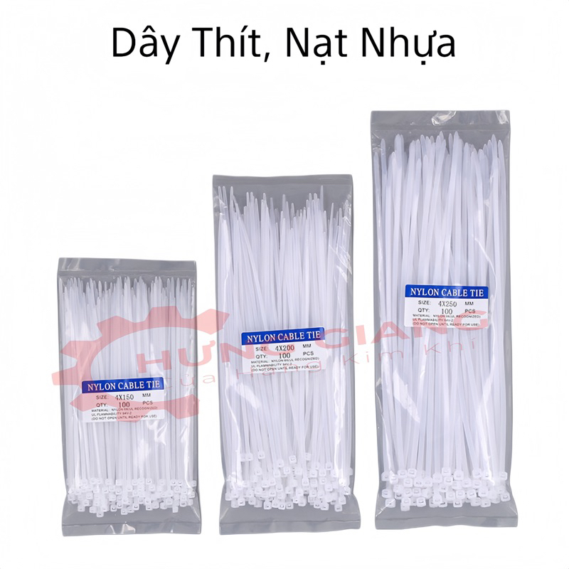 1 GÓI DÂY THÍT, DÂY NẠT NHỰA ĐỦ KÍCH CỠ