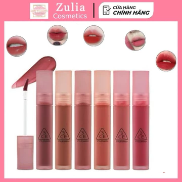 Son Kem Lỳ 3CE Blur Water Tint Kem Lì, Mịn Mượt Nhẹ Môi 4.6g