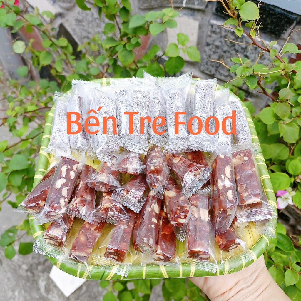 Combo kẹo chuối mix 2 vị ( gừng phấn và kẹo chuối đậu ) mềm dẻo cay gừng