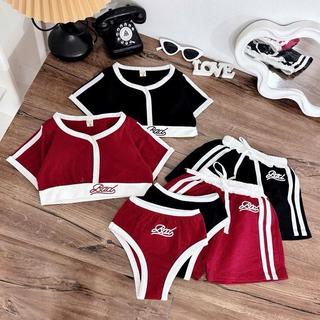 B8-đồ bơi 3 chi tiết cho bé gái size từ 8-30Kg