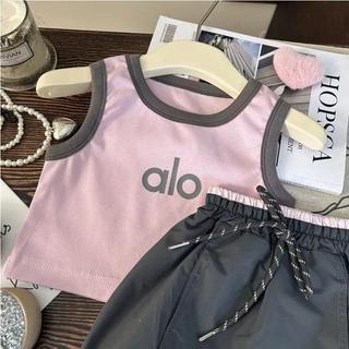S240-[tomnaukid] Set áo Alo phối chân váy chữ size từ 8-30Kg