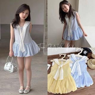 V355-[tomnaukids] Váy sọc chân bí cho bé gái size từ 8-30Kg