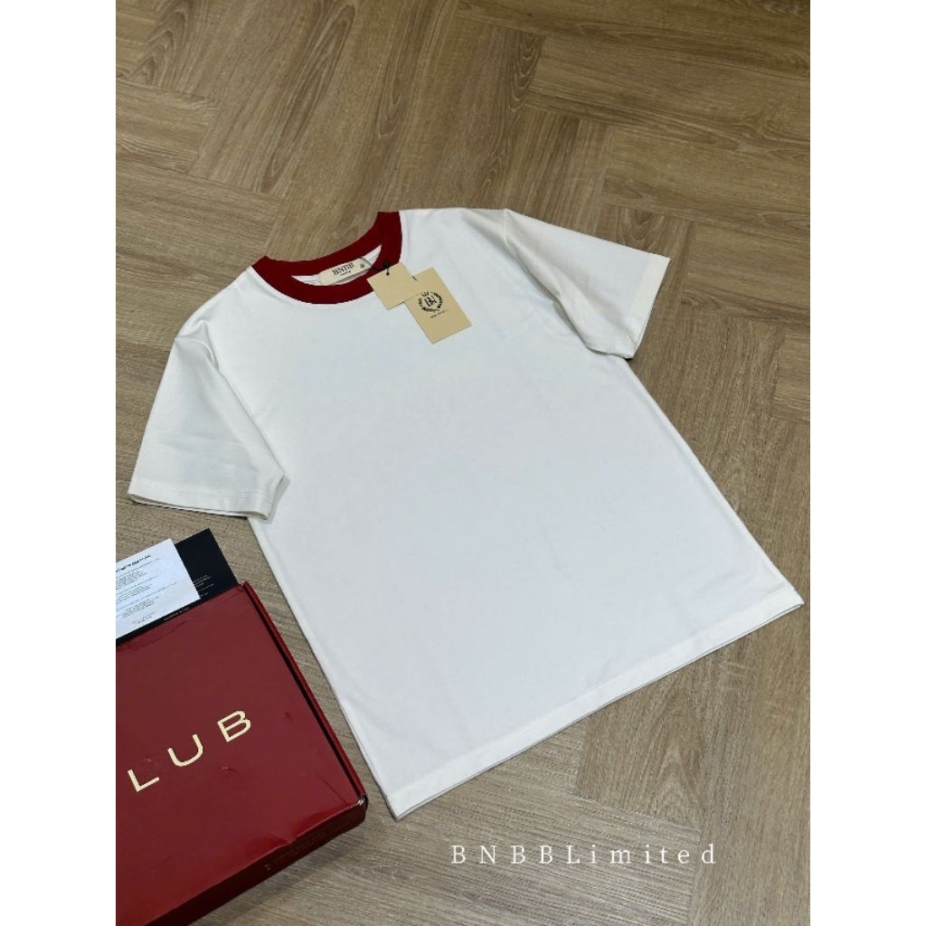 (BomoHouse - BNBB chính hãng) Áo thun nữ cổ phối BNBB