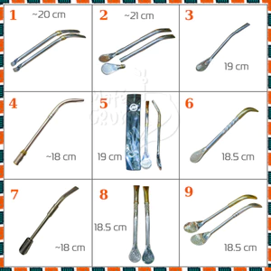 Ống Hút Bombilla Cao Cấp Nhập Khẩu Nam Mỹ - Bằng Thép Không Gỉ Chuyên Dùng Để Uống Trà Mate Nam Mỹ