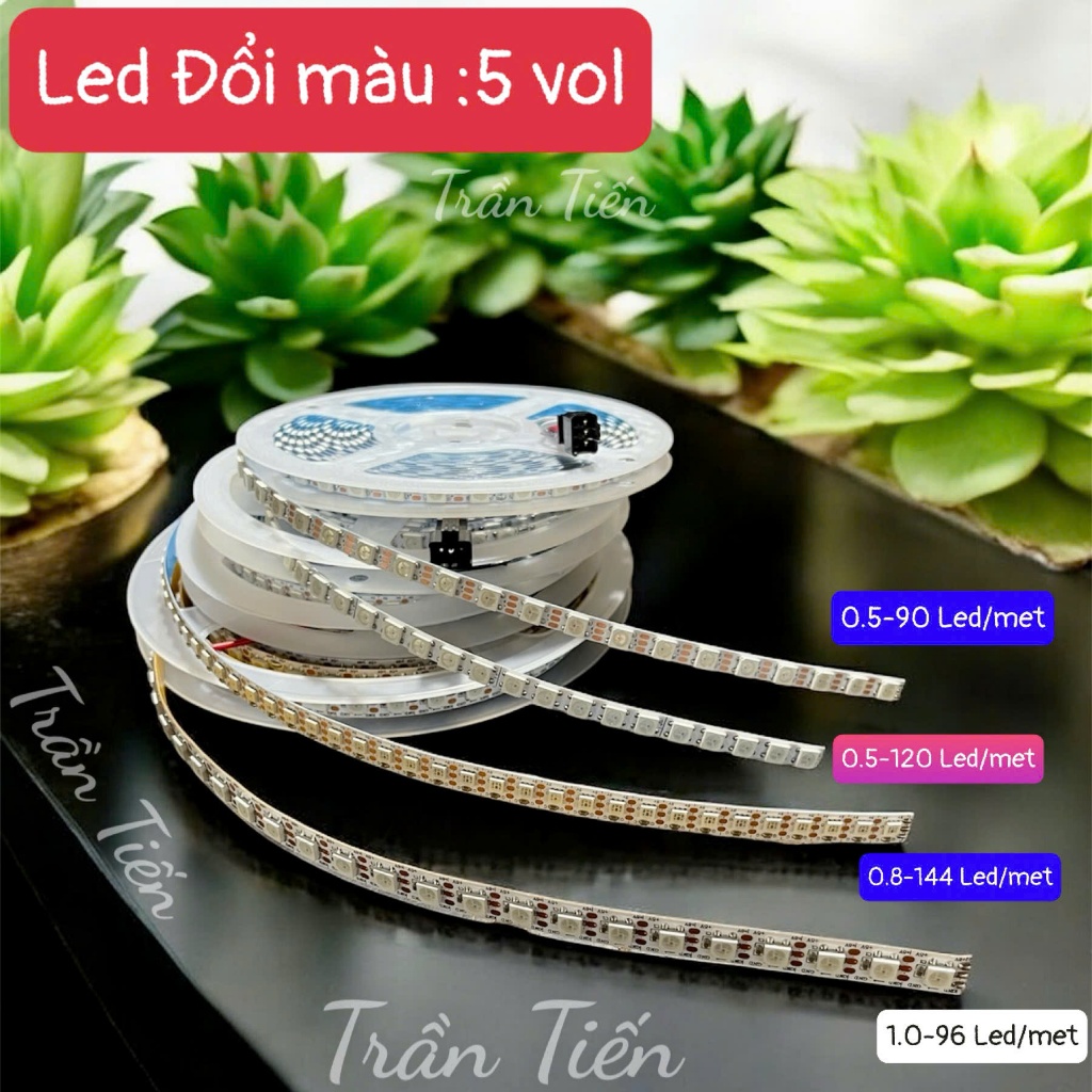 Dây led đổi màu hiệu ứng có sẵn đầu Cos ( Chưa bao gồm Điều Khiển và ...