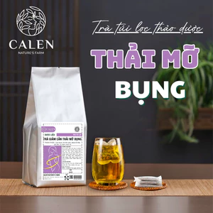 Trà thải mỡ bụng Calen giúp đào thải mỡ dưới da, giảm mỡ bụng, đùi, bắp tay, bắp chân hiệu quả bịch 30 túi lọc