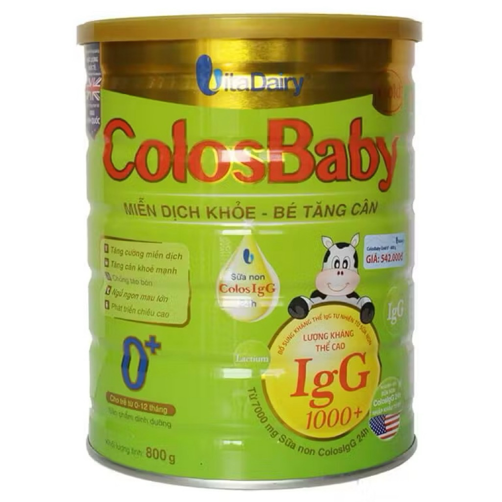 {Hot} Vitadairy Colosbaby Bio,Gold,IQ,D3K2,Vị Thanh Nhạt 800gr date 2027