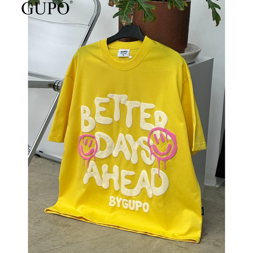 Áo Thun Oversize Nam Nữ 280GSM In Phồng Form Rộng Local Brand GUPO - TS036 | BigBuy360 - bigbuy360.vn