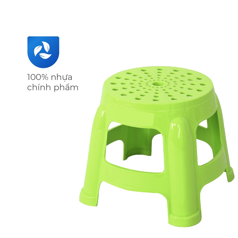 Ghế nhựa lùn tròn QUI PHÚC, size nhỏ, combo 2,4 ghế, tiện lợi, đa năng, chắc chắn, bền màu