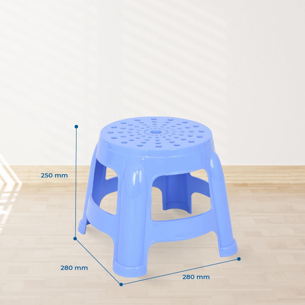 Ghế nhựa lùn tròn QUI PHÚC, size nhỏ, combo 2,4 ghế, tiện lợi, đa năng, chắc chắn, bền màu
