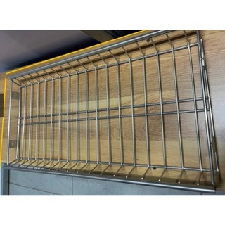 Giá úp bát đĩa INOX 201 lắp tủ bếp (bán lẻ 1 tầng) mã mới 2025 [ Hàng dầy đẹp]