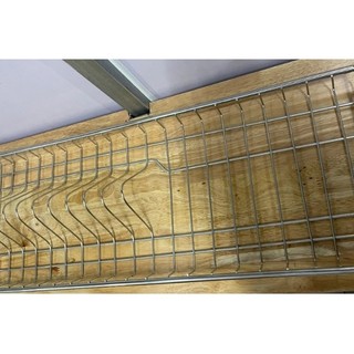 Giá úp bát đĩa INOX 201 lắp tủ bếp (bán lẻ 1 tầng) mã mới 2025 [ Hàng dầy đẹp]