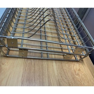 Giá úp bát đĩa INOX 201 lắp tủ bếp (bán lẻ 1 tầng) mã mới 2025 [ Hàng dầy đẹp]