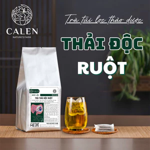 Trà thải độc ruột thương hiệu Calen chính hãng giúp giảm táo bón, nhuận tràng, hỗ trợ tiêu hóa và giảm cân bịch 30 lọc