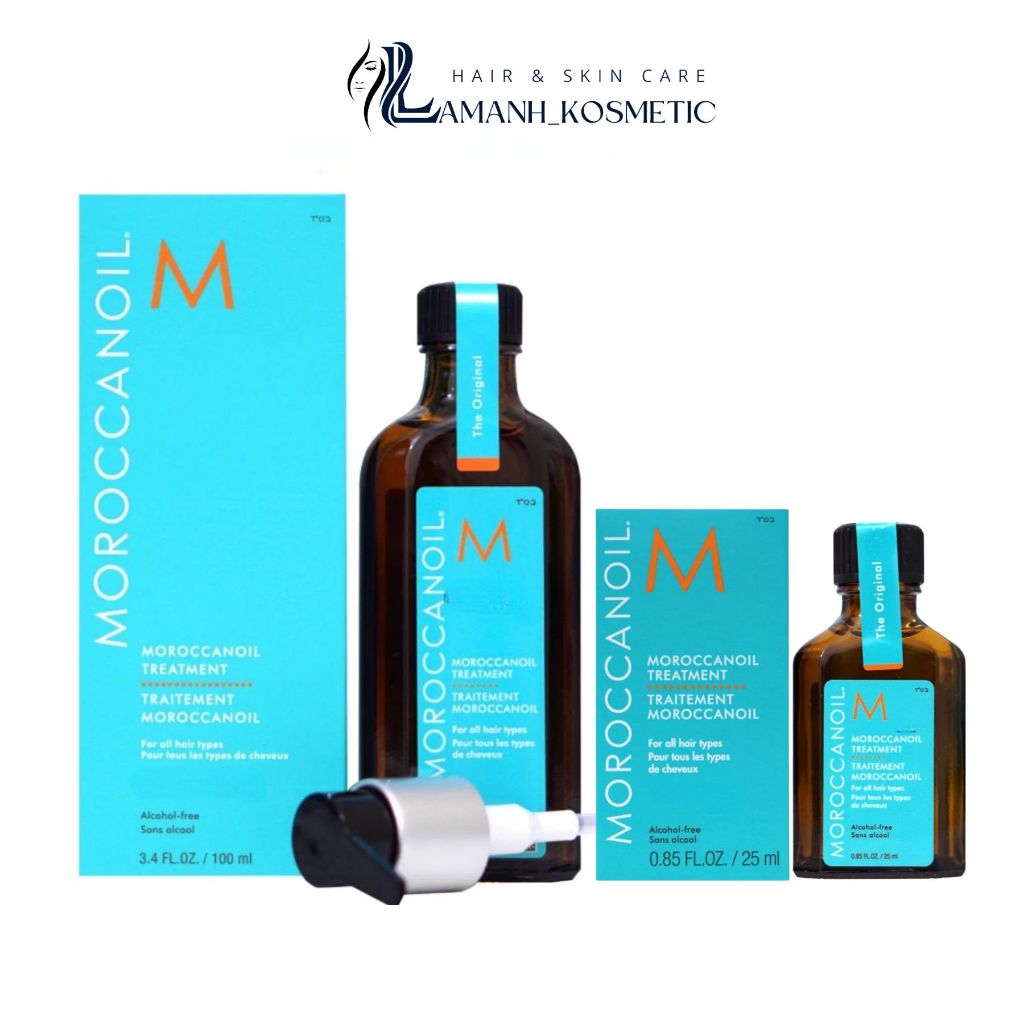 Dầu dưỡng tóc Moroccanoil Treatment Oil  25ml - 200ml giúp dưỡng phục hồi tóc mềm mại bóng mượt
