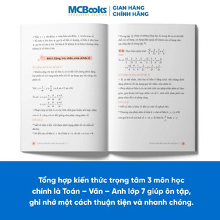 Sách - Combo Sổ tay kiến thức Toán - Văn - Anh THCS  (Dành cho cả 3 bộ sách: Kết nối, tri thức và cánh diều)
