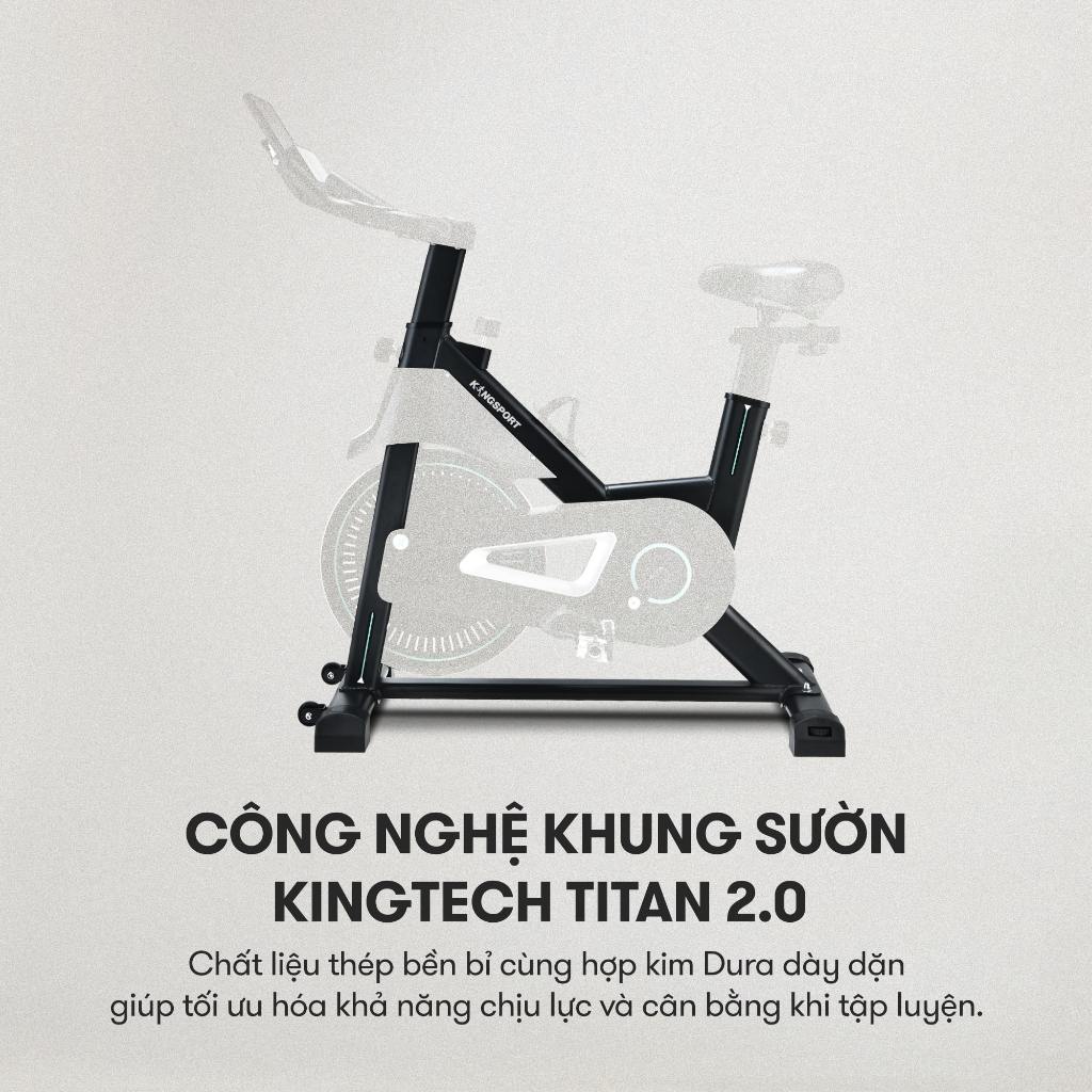 [KOL] Xe đạp tập KINGSPORT Active E-01 thiết kế năng động, bánh đà 6kg
