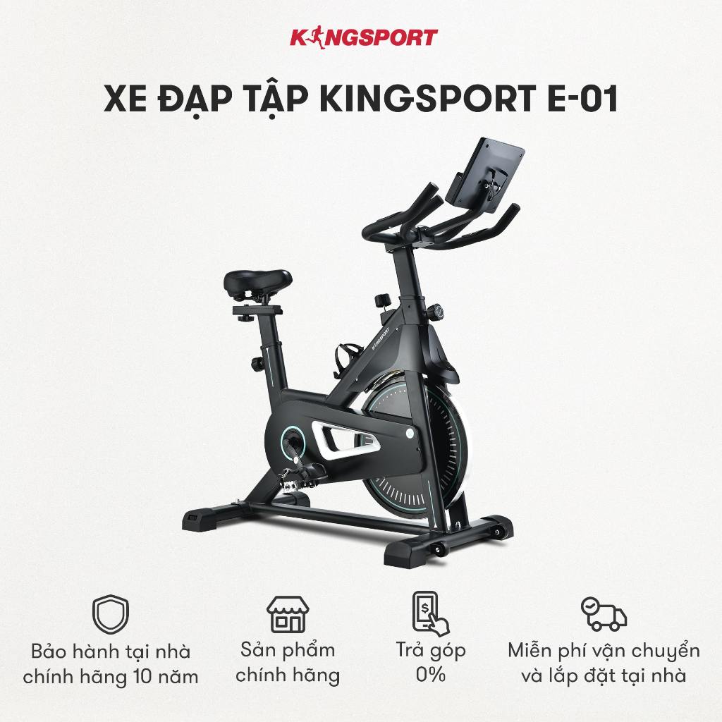 [KOL] Xe đạp tập KINGSPORT Active E-01 thiết kế năng động, bánh đà 6kg