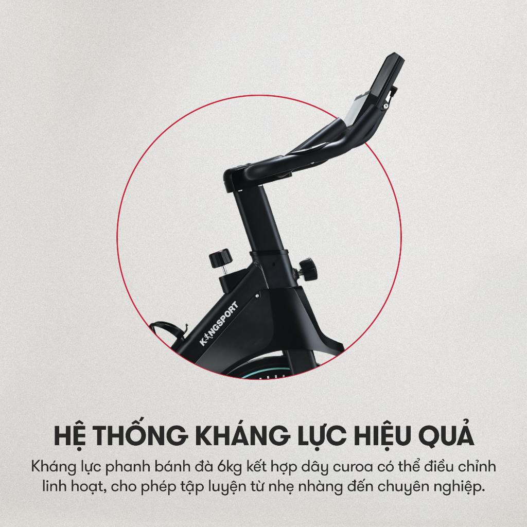 [KOL] Xe đạp tập KINGSPORT Active E-01 thiết kế năng động, bánh đà 6kg