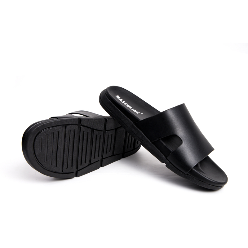 Dép nam cao cấp MASCULINE, Dép da chính hãng kiểu dáng trẻ trung, đế PU chống trơn trượt - MCT502