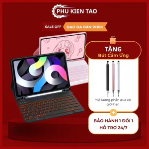 Bao da bàn phím có LED cho SamSung Galaxy Tab S10, S10+ S6 Lite, A7 A8, S8/S7, S8+/S7FE/S7+, S7 FE, S9, S9 FE, S9+