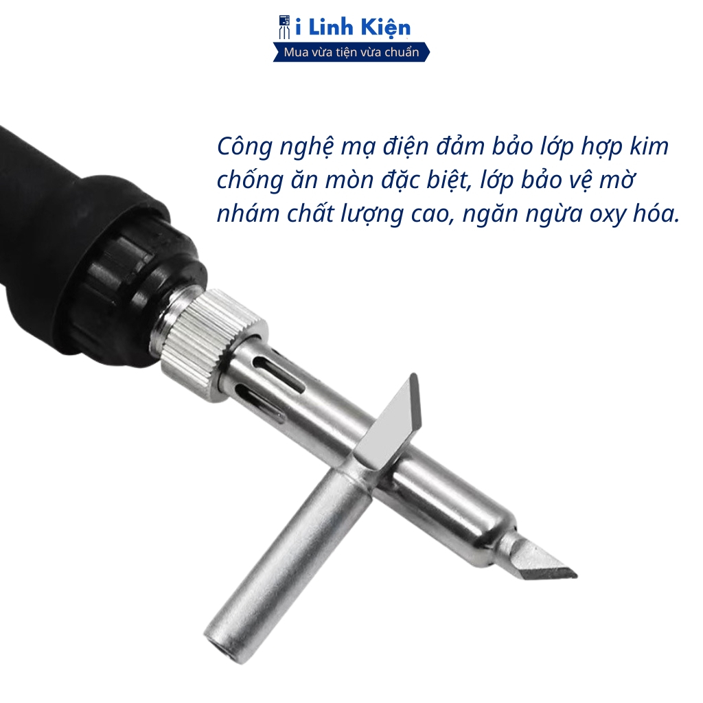 Mũi hàn cong không chì 936 loại XỊN cho đầu mỏ hàn chính hãng ilinhkien